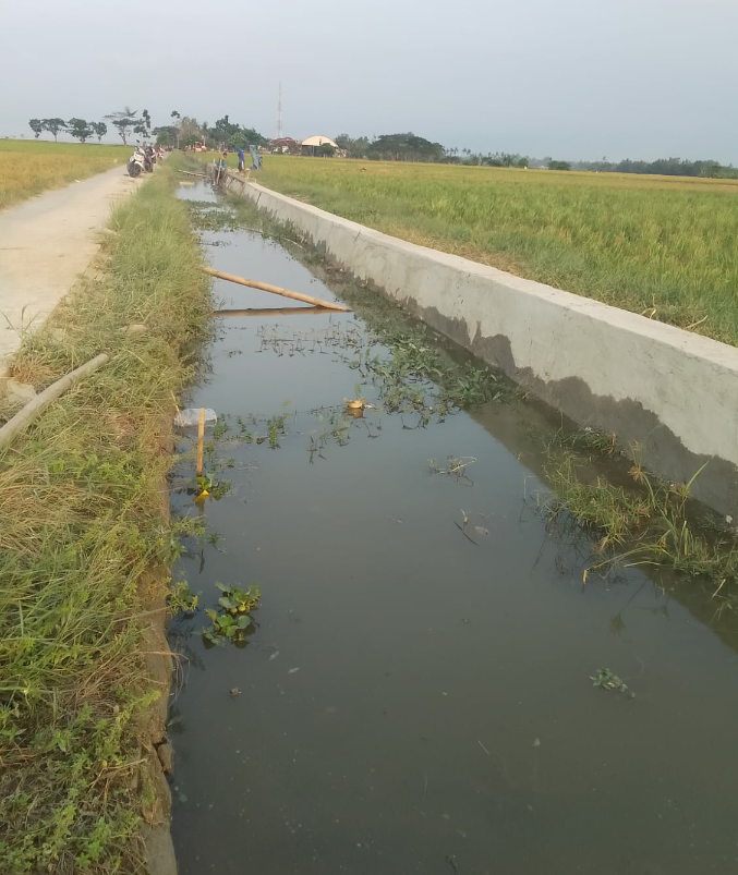 Petani Desa Sukajaya Sambut Baik Pembangunan Turap Oleh Dinas PUPR