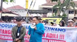 Gelar Demo, Wartawan Pertanyakan Tersangka Belum Ditahan